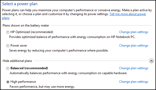 solidworks slow power settings