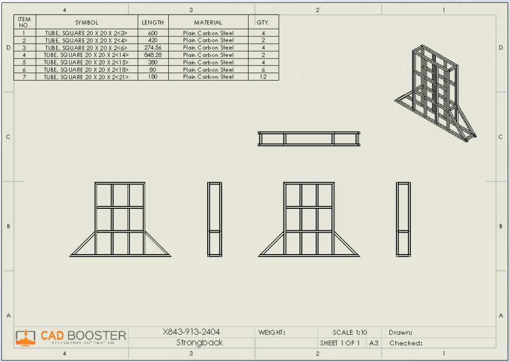 solidworks weldment cut list
