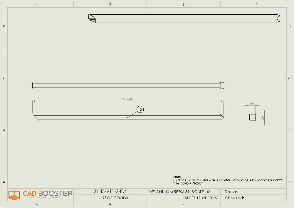 solidworks drawing weldment automatic dimensions
