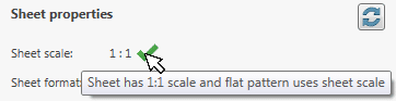 sheet format correct scale
