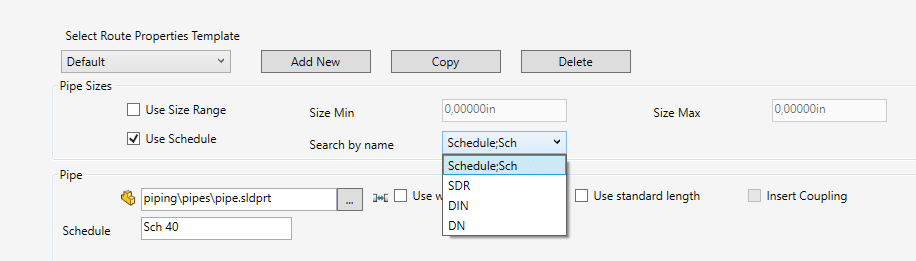 routing component configuration name scheduel