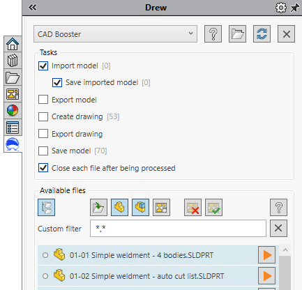 Drew batch import step files