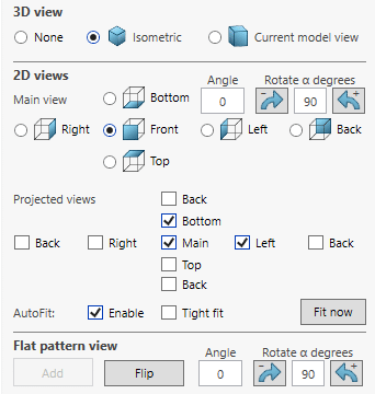 solidworks drawing automation first angle projection