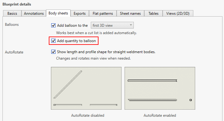 Balloon quantity automatic solidworks