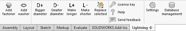 Lightning toolbar