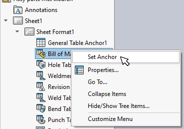 Set anchor point position