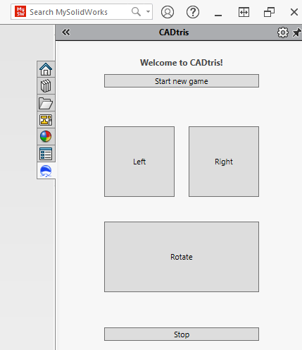 buttons in taskpane