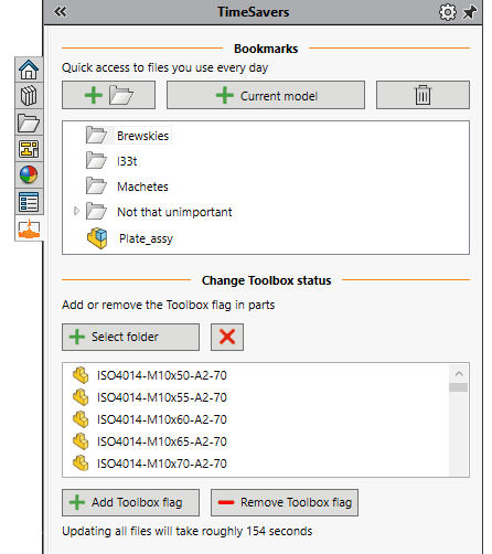 free solidworks add-in - Timesavers