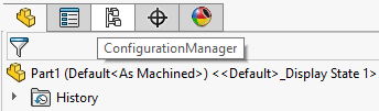 solidworks configurationManager